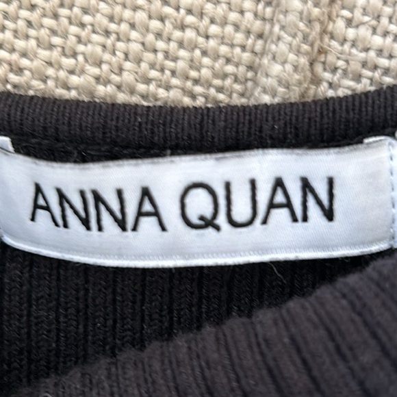 Anna Quan Tanesha Black Knit Ribbed Dress - Picture 15 of 15